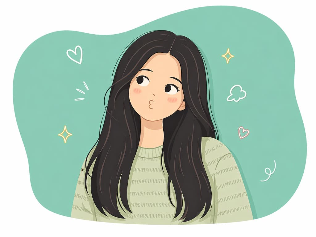 Illustrated portrait of Nupur